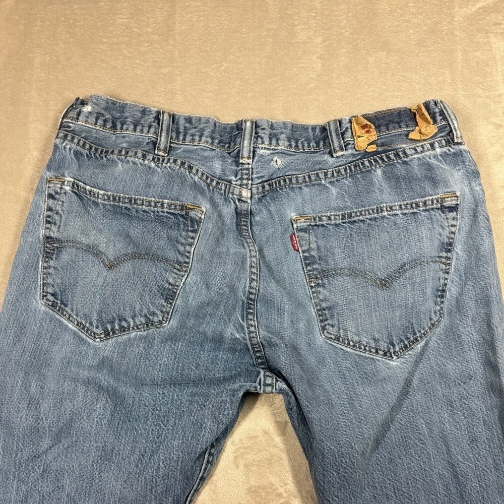 Levi’s Men’s 501 Original Fit Button Fly 100% Cotton Worn In Blue Jeans Size 38